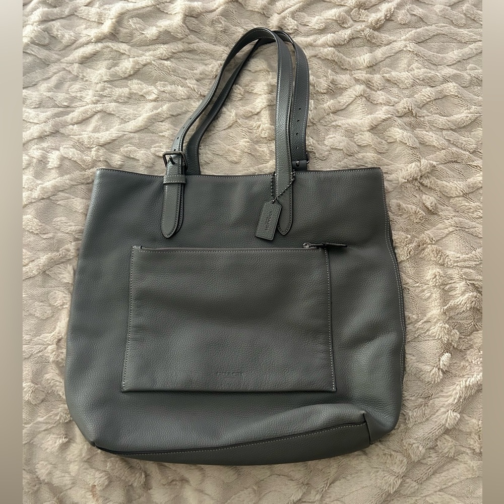 Coach Metropolitan Soft Tote Purse, Color Grey